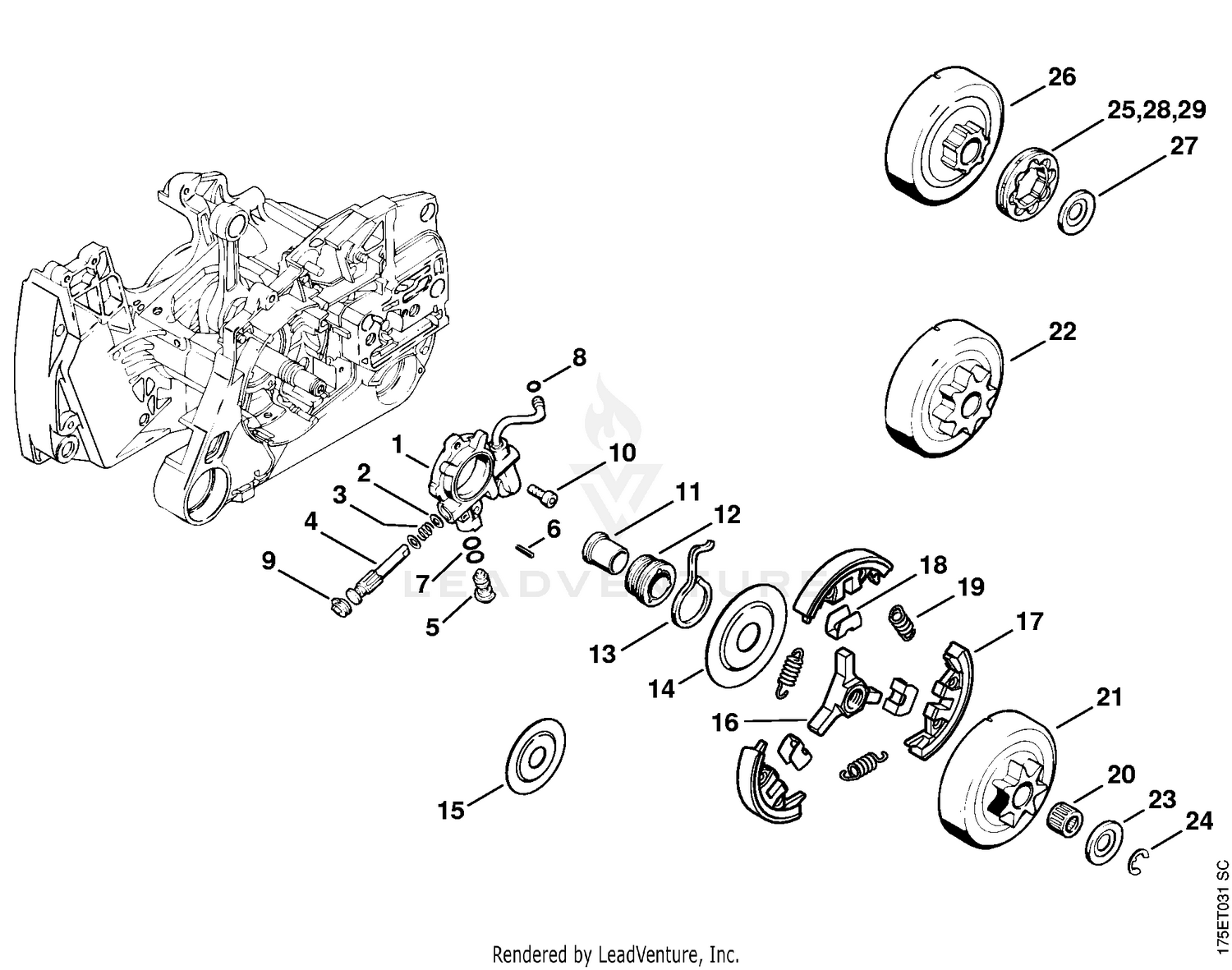 AC - Oil pump, Clutch