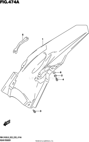 Rear Fender Schematic