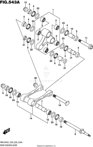 Rear Cushion Lever Schematic
