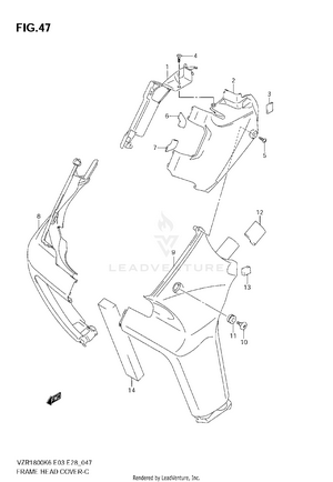 Frame Head Cover (vzr1800k6/k7) Schematic