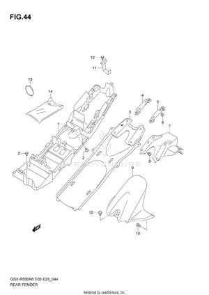 Rear Fender Schematic