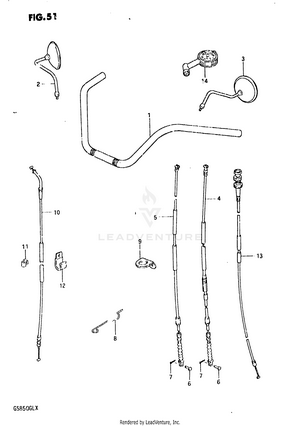 Handlebar - Front Flnder Schematic