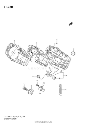Speedometer (gsx-r600l3 E28) Schematic