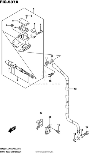 Front Master Cylinder Schematic