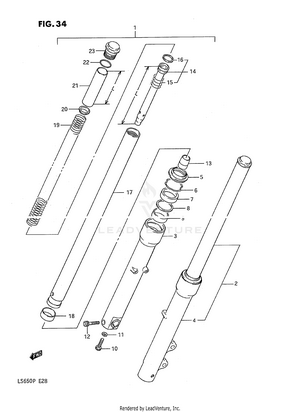 Front Fork Schematic