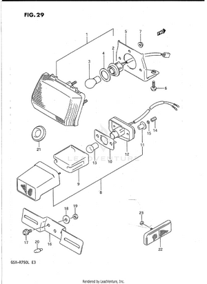 Tail Lamp - License Lamp Schematic