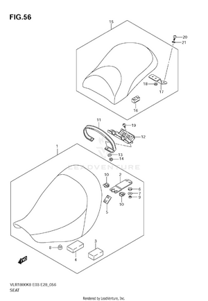 Seat (vlr1800k8/k9) Schematic