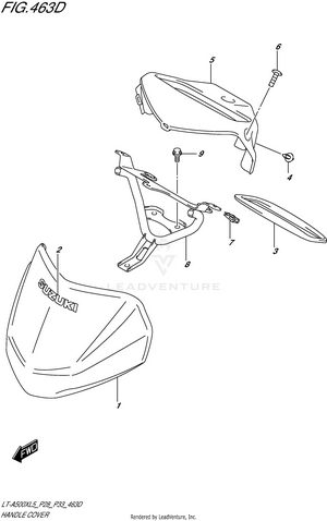 Handle Cover (lt-a500xzl5 P33) Schematic