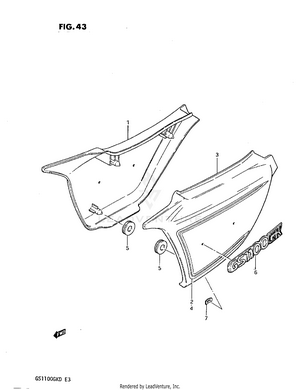 Frame Cover (gs1100gkz) Schematic