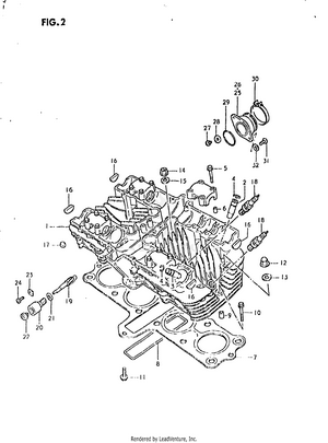 Cylinder Head Schematic