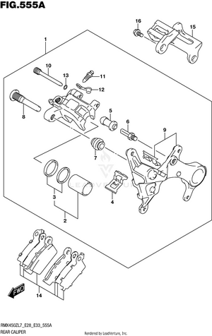 Rear Caliper Schematic