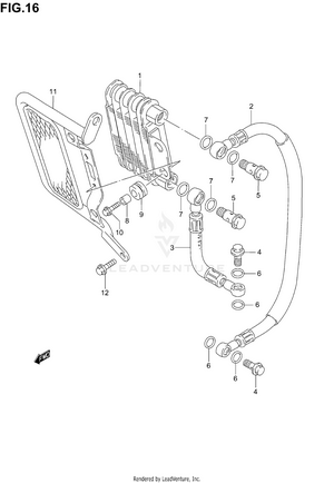 Oil Cooler Schematic