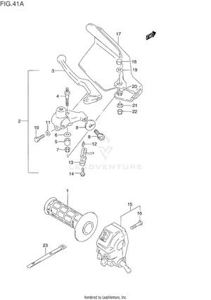 Left Handle Switch (model P/r/s) Schematic