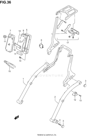 Frame Handle Grip (model K1/k2/k3/k4) Schematic