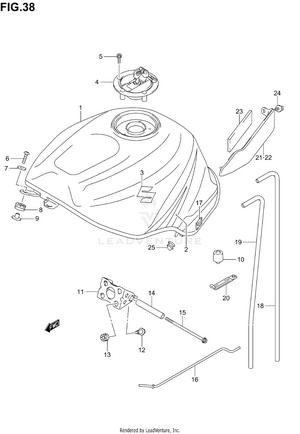 Fuel Tank (model K4) Schematic