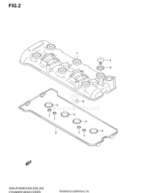 Cylinder Head Cover Schematic