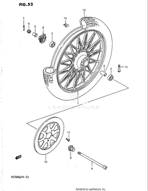 Front Wheel (vs700glefg/glepg) Schematic