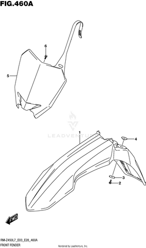 Front Fender Schematic