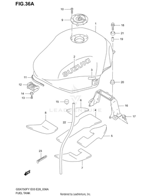 Fuel Tank (model Y/k1) Schematic