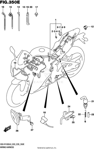 Wiring Harness (gsx-r1000al8 E33) Schematic