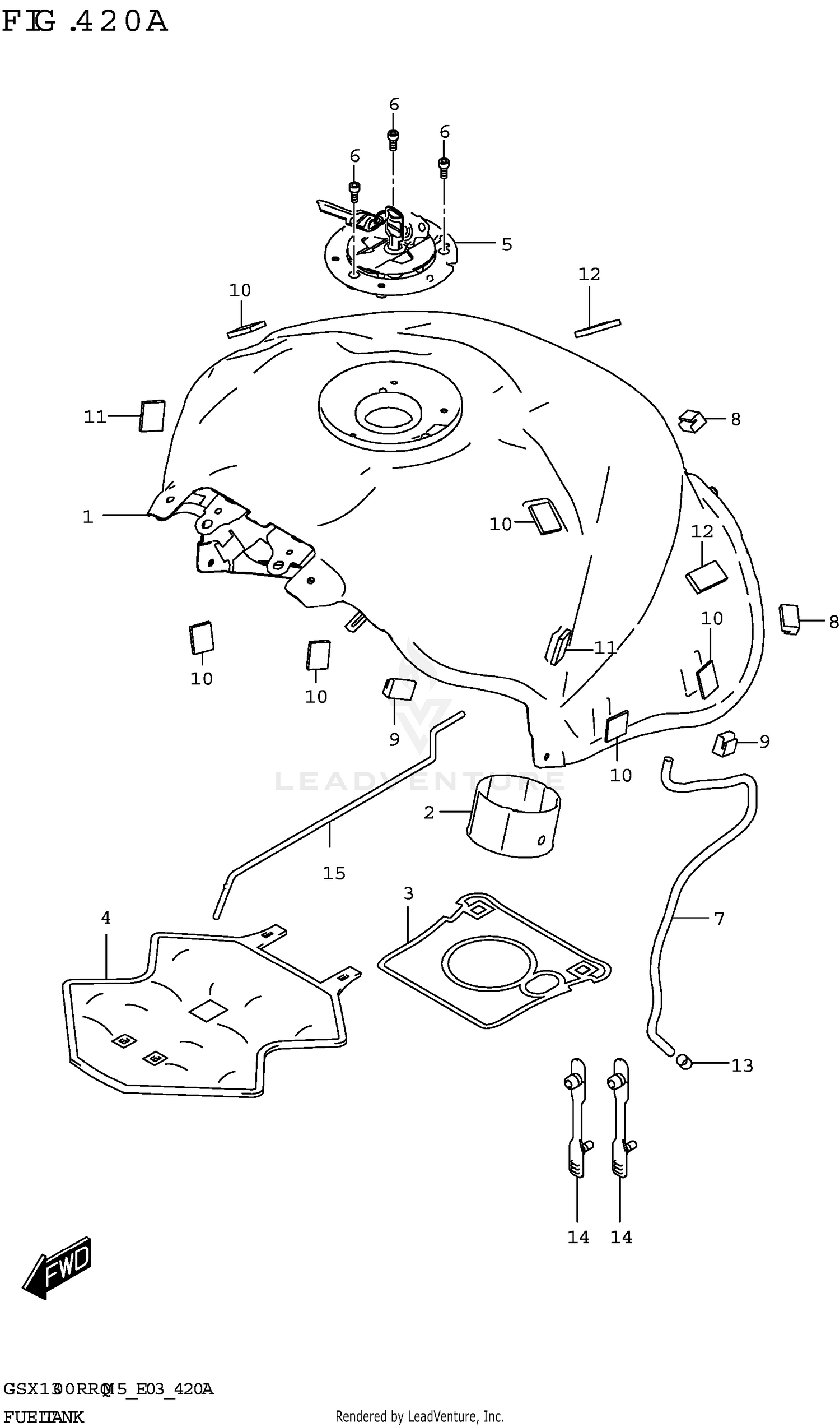 FUEL TANK (GSX1300RRQ:(E33))