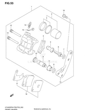 Front Caliper Schematic