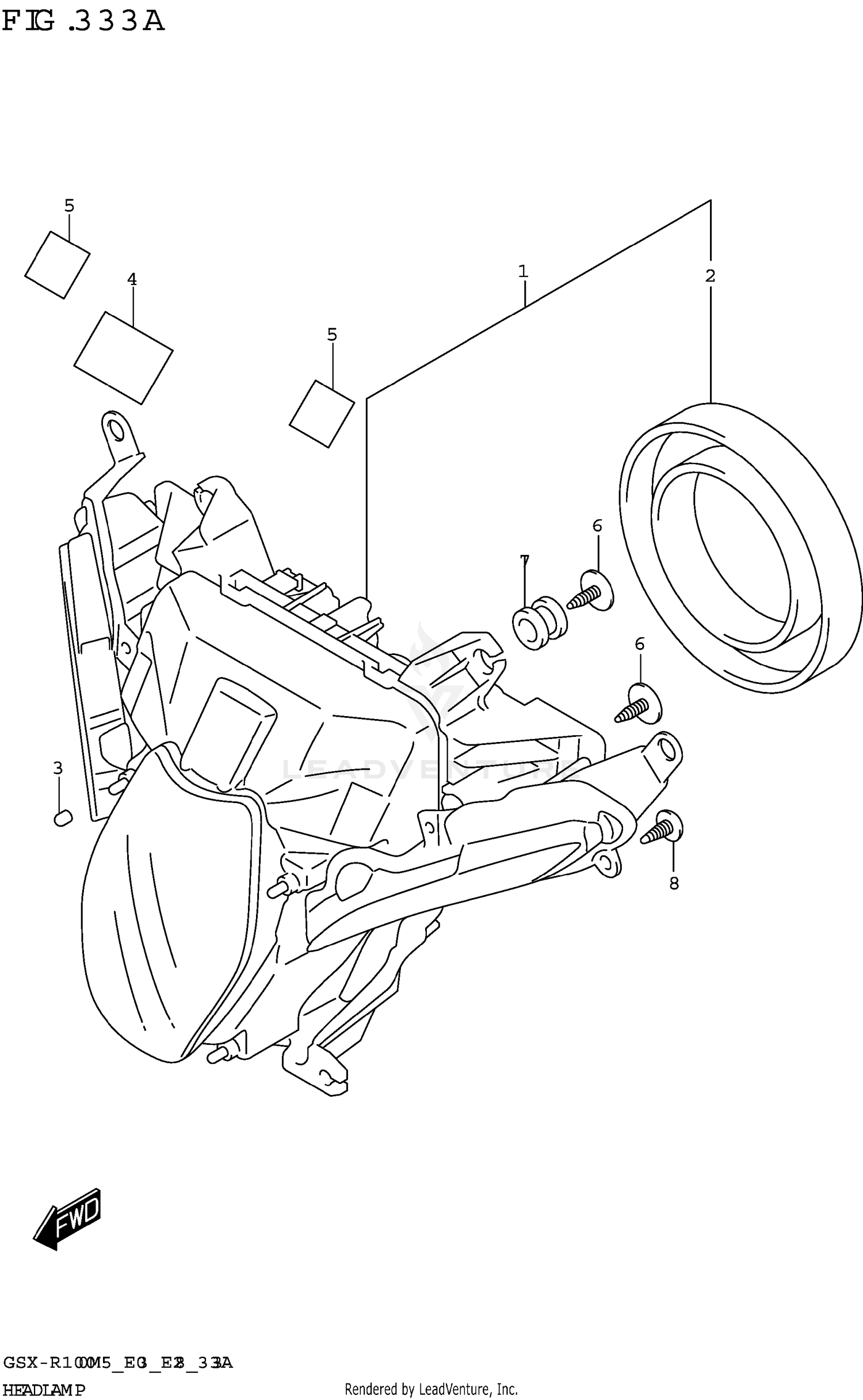 HEADLAMP (GSX-R1000RZA)