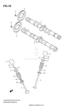 Cam Shaft - Valve Schematic