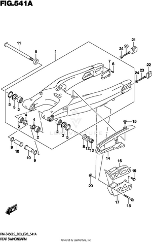 Rear Swingingarm Schematic