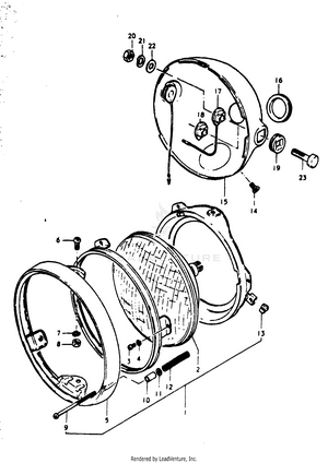 Headlamp [ From F.no.37423. (gt750k Schematic
