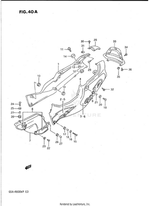 Frame Cover (model P) Schematic