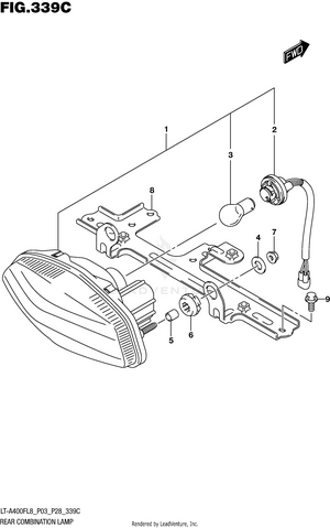 Rear Combination Lamp (lt-a400fl8 P33) Schematic