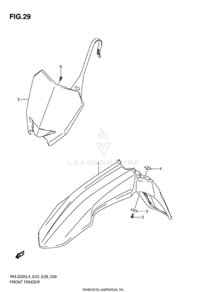 Front Fender Schematic
