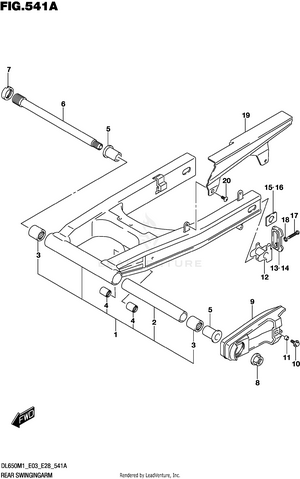 Rear Swingingarm Schematic