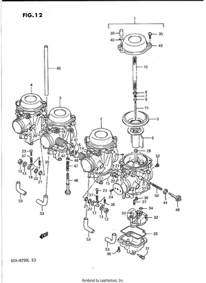 Carburetor (model J/k Schematic