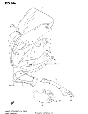 Cowling Body (gsx-r1000k4) Schematic