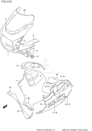 Cowling Body (model T) Schematic