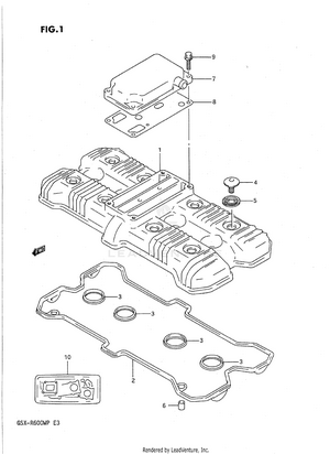 Cylinder Head Cover Schematic