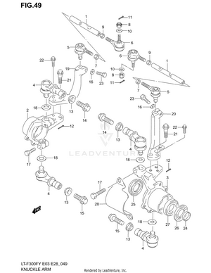 Knuckle Arm (model X/y/k1) Schematic