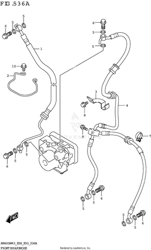 Front Brake Hose Schematic