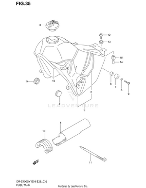 Fuel Tank (model Y) Schematic