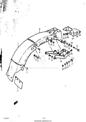 Rear Fender Schematic