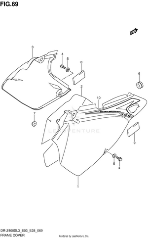 Frame Cover (dr-z400sl3 E03) Schematic