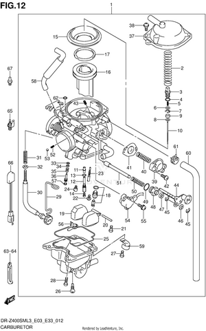 Carburetor (dr-z400sml3 E03) Schematic