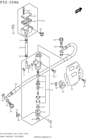 Rear Master Cylinder Schematic