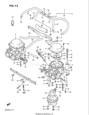 Carburetor (for California) Schematic