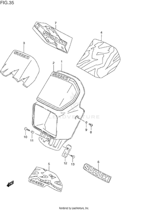 Headlamp Cover Schematic