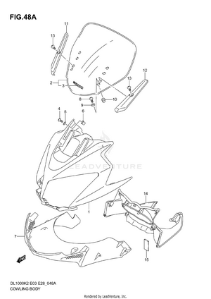 Cowling Body (model K4/k5/k6) Schematic
