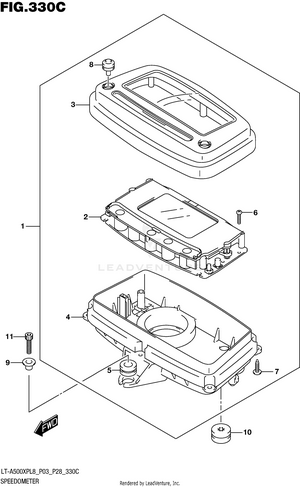 Speedometer (lt-a500xpl8 P33) Schematic