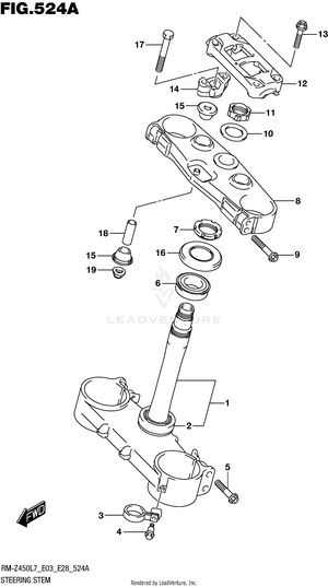 Steering Stem Schematic